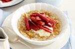 Canadian Vanilla Bean Quinoa Porridge With Roasted Rhubarb And Yoghurt Recipe Dessert