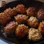 American Bolinho of Rice and Chicken Appetizer