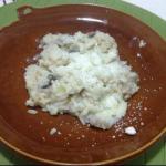 American Risotto with Mushrooms and Gorgonzola Appetizer