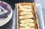 American Brie Mushroom And Onion Tart With Rocket Salad Recipe Appetizer