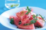 American Watermelon Salad With Chilli and Lime Dressing Recipe Appetizer