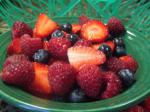 Canadian Mixed Berry Salad With Sour Creamhoney Dressing Dessert