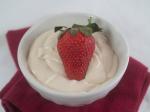 American Strawberries With Fluffy Cream Cheese Dip Appetizer