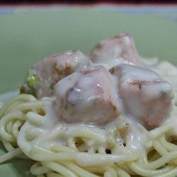 Canadian Spaghetti with Salmon and Leek Dinner