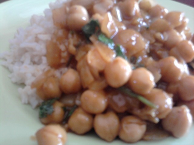 Indian Easy Channa chick Pea Curry Dinner