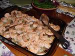 American Roasted Jumbo Shrimp With Potatoes Lemon and Capers Dinner