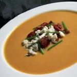American Velvety Pumpkin Soup With Blue Cheese and Bacon Recipe Dinner