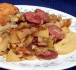 American Smoked Chicken Sausage With Apples  Cabbage Appetizer