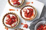 American Sticky Strawberry Almond Tarts Recipe Dessert