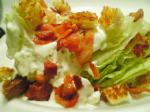 American Lettuce Boats With Bleu Cheese and Bacon Appetizer