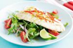 American Snapper With Asian Green Salad Recipe Appetizer
