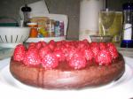 American Ritner Family Mayonnaise Cake With Raspberries Dessert