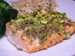 Canadian Salmon Fillets With Pesto and Pistachios Appetizer