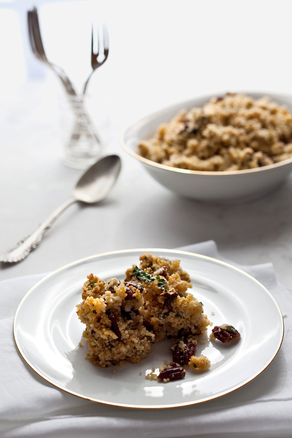 British Lemony Couscous and Pecan Dressing Recipe Appetizer