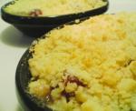 American Pear and Sultana Crumble Dessert