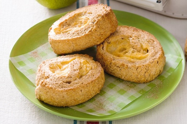 American Apple Custard Scrolls Recipe Dessert