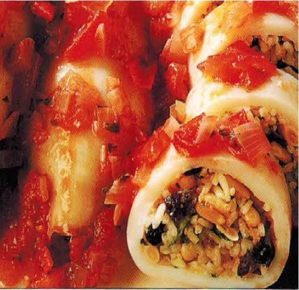 Greek Greek- Calamari Rolls Appetizer