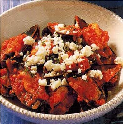 Greek Mussels Saganaki Dinner