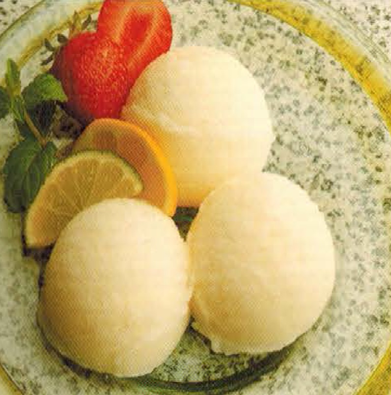 French Lemon Lime Sorbet Dessert