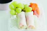 American Ham And Vegetable Rice Paper Rolls Recipe Appetizer