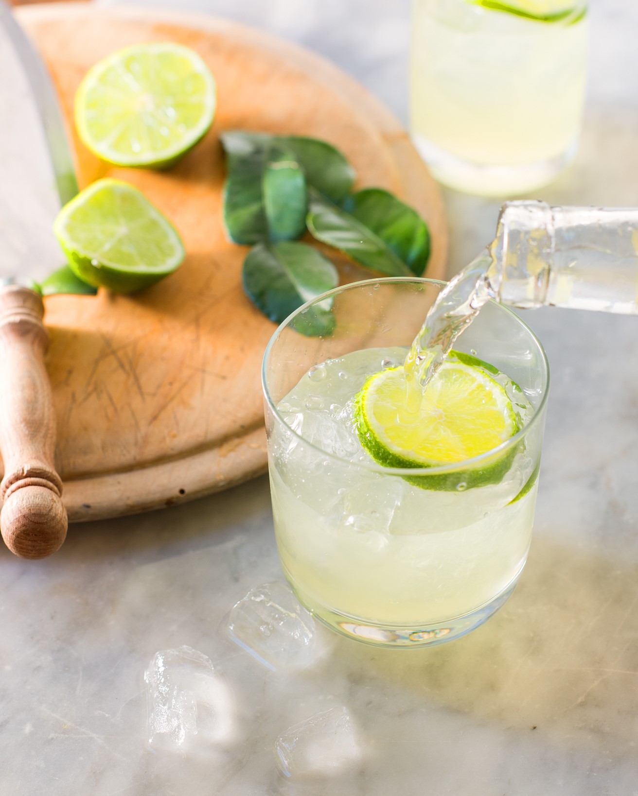 American Kaffir Lime and Lemon Cordial Appetizer