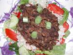 American Refried Black Bean Salad Dinner