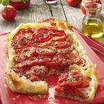 American Rustic Tomato Cheese Tart Appetizer