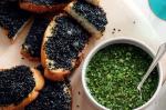 American Prawn And Black Sesame Toasts Recipe Appetizer