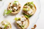 American Blue Cheese Tarts With Waldorf Salad Recipe Appetizer