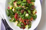 British Avocado Pancetta Herb and Meatball Salad Recipe Appetizer