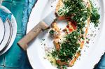 British Baked Ocean Trout With Tahini And Herb Salad Recipe Appetizer
