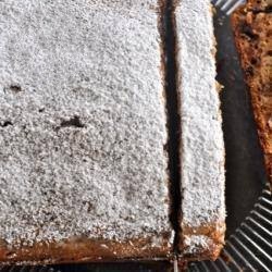 British Plumcake Yogurt with Drops of Chocolate Dessert