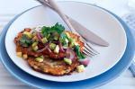 Canadian Haloumi And Zucchini Fritters With Avocado Salsa Recipe Appetizer