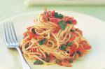 Canadian Spaghettini With Tuna Capers and Chilli Recipe Dinner