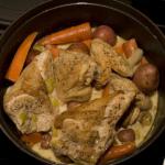 French Chicken in Riesling coq Au Vin Blanc Appetizer
