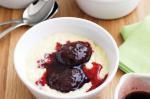 British Creamy Rice Pudding With Plum Compote Recipe Dessert