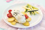 British Baked Fish Fillets With Cherry Tomatoes And Potatoes Recipe Dinner