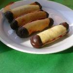 American Butter Fingers with Chocolate Dessert
