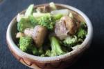 American Broccoli With Roasted Shallots  Mushrooms Appetizer