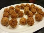 American Spiced Chicken and Waterchestnut Meatballs Appetizer