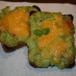 Mexican Guacamole and Cheese Sandwich BBQ Grill