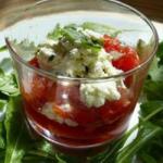 American Verrine Goat and Candied Tomato BBQ Grill