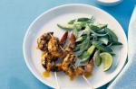 American Barbecued Spiced Prawns With Yoghurt And Cucumber Salad Recipe Appetizer