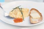 American Perfect Scrambled Eggs With Salmon Pearls Recipe Breakfast