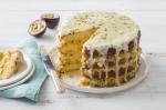 American Coconut Butter Cake Layered With Passionfruit Butter Recipe Dessert