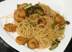 American Asparagus  Shrimp Noodles Dinner
