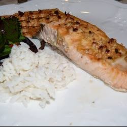 American Salmon to the Mustard and Shallot Dinner