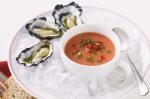 British Gazpacho With Oysters And Basil Oil Recipe Dinner