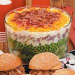 American Split Layered Salad Appetizer