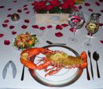 American Baked Stuffed Lobster New England Style Dinner